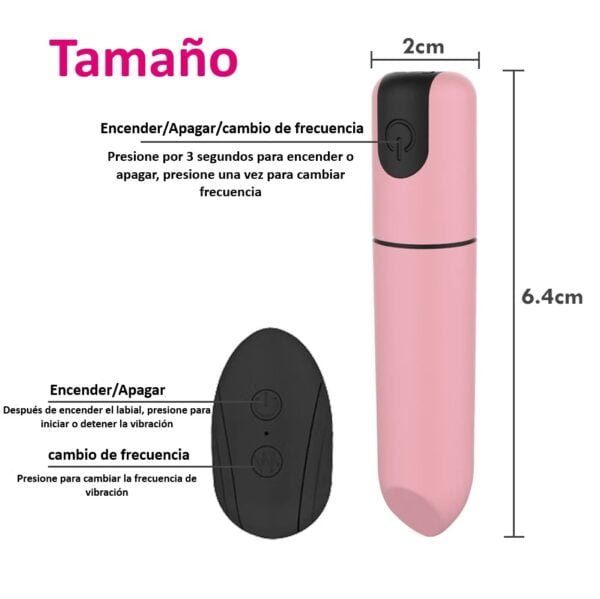 Labial balita vibradora con control remoto - Imagen 7
