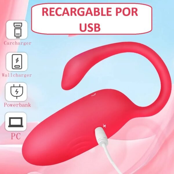 Huevito vibrador V5 con Control por App - Imagen 8