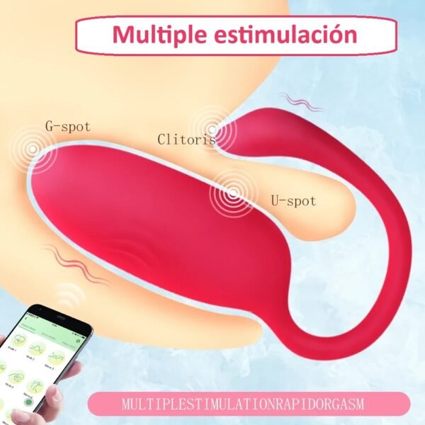 Huevito vibrador V5 con Control por App - Imagen 3