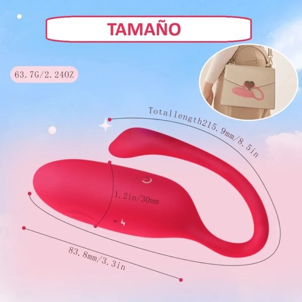 Huevito vibrador V5 con Control por App - Imagen 7