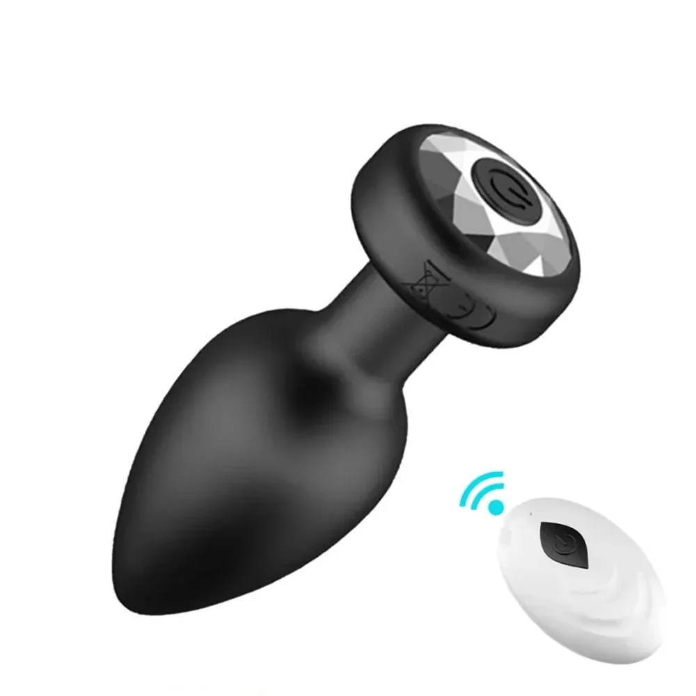 Plug anal vibrador con control remoto