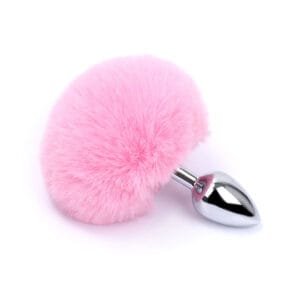Plug anal metálico conejita - Rosa